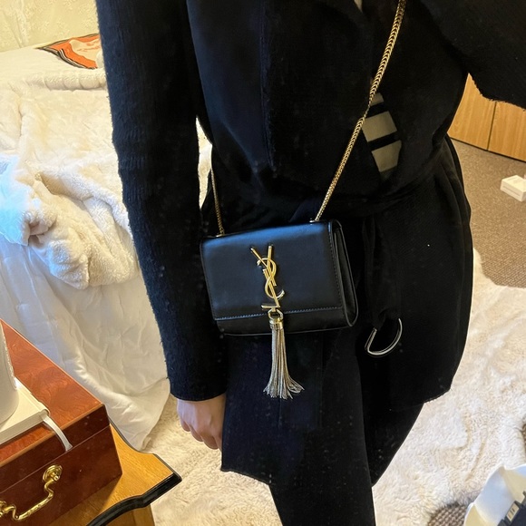 Small Leather Purse Crossbody Evening Bag - Picture 2 of 11